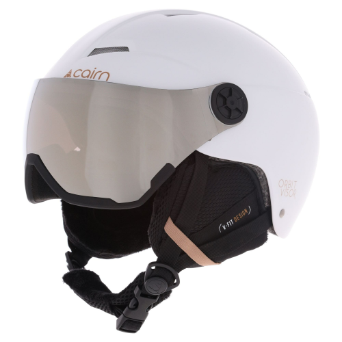 КАСКА CAIRN ORBIT VISOR MAT WHITE COFFEE 