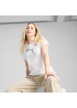 Тениска PUMA GRAPHICS Floral Puma LogoTee