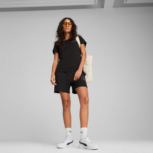 Къси панталони Puma ESS SCRIPT High-Waist Shorts 5