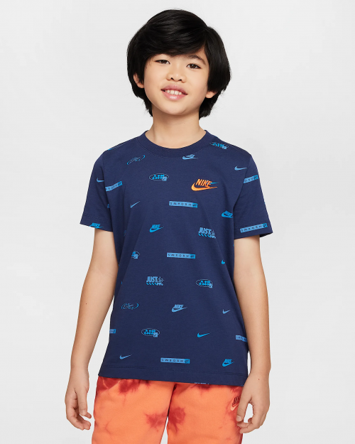 Тениска NIKE K NSW TEE AOP